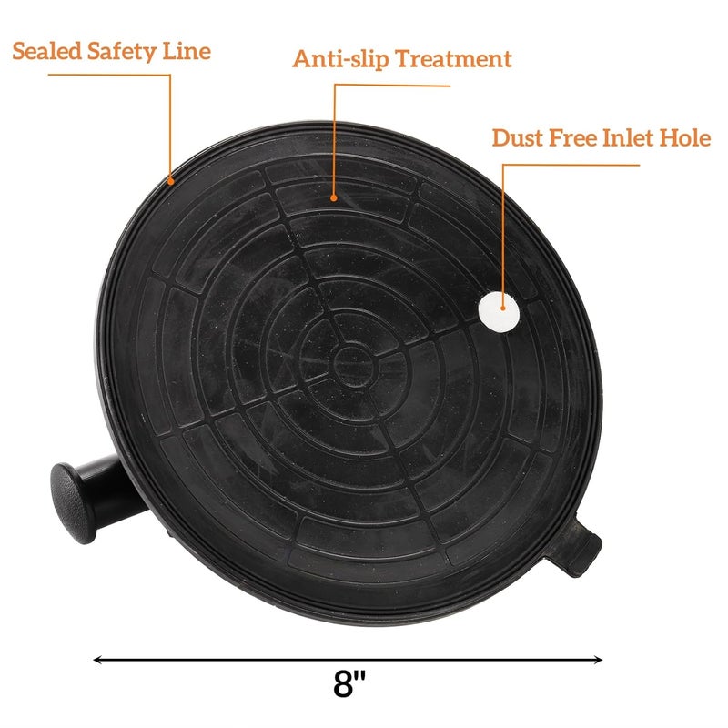 Goaste 2 Pack 8" Glass Suction Cups to Lift Large Glass, Vacuum Suction Cups Lifter with Handle, Heavy Duty Tile Suction Cup Tool for Granite, Glasses, Tile, Window Replacement, 440lbs Load Capacity - Image 2